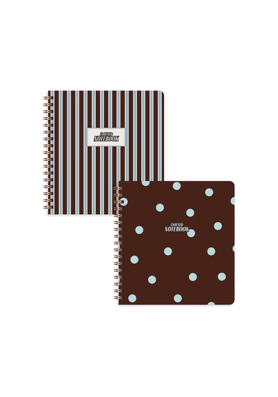 Ayrex 15x16 Spiralli Karton Kapak 2'li Noktalı Not Defter Seti - Puantiye Genel