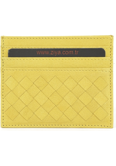 Ziya, Unisex Hakiki Deri Kartlık 1539852z05 Sarı 1539852z05 530 Sarı