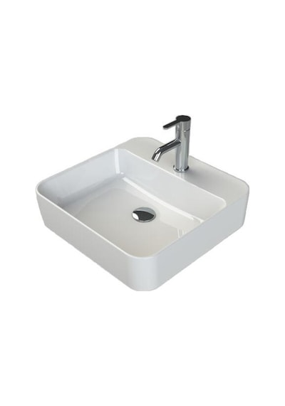 Turkuaz Cerastyle Hera Tezgah Üstü Lavabo 48 48 Cm
