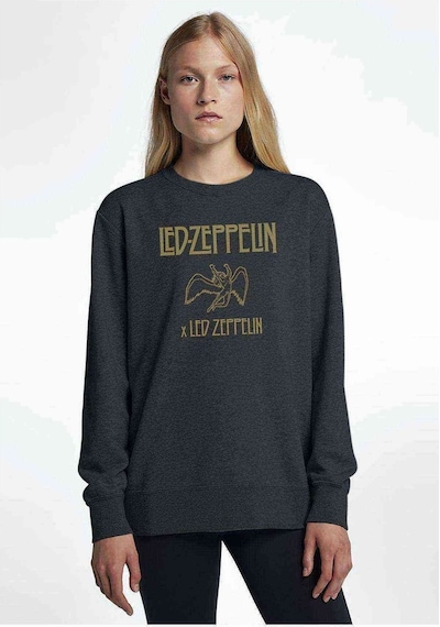 Led Zeppelin X Led Zeppelin Metal Baskılı Füme Antrasit Kadın Sw