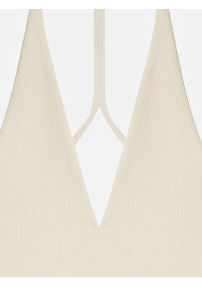 Dilvin 21175 Halter Yaka Bodysuit-taş