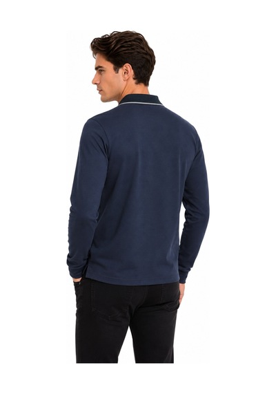 Advante Erkek Mevsimlik Spor Polo V Yaka Sweatshırt Bgl-st05469 Füme
