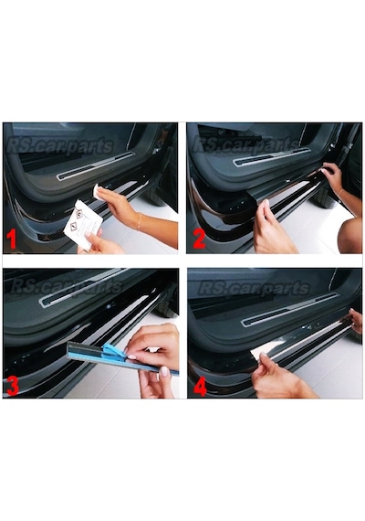 Vw Passat B8 Krom İç Kapı Eşiği 4 Prç P.Çelik 2014-2019 Arası