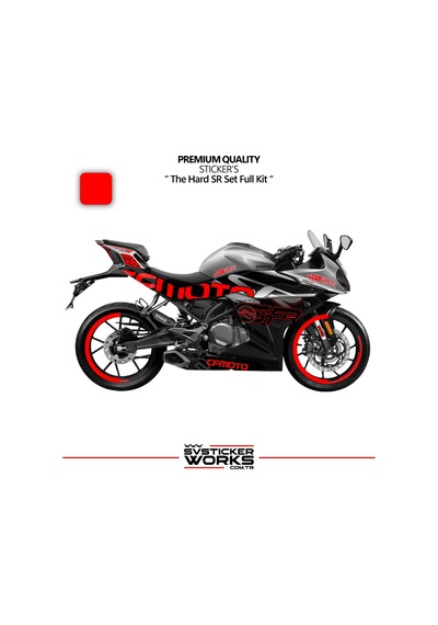 Cfmoto 250sr The Hard Sr Sticker Set Etiket Modeli Yüksek Kalite Set Jant Kaplama Hediyeli