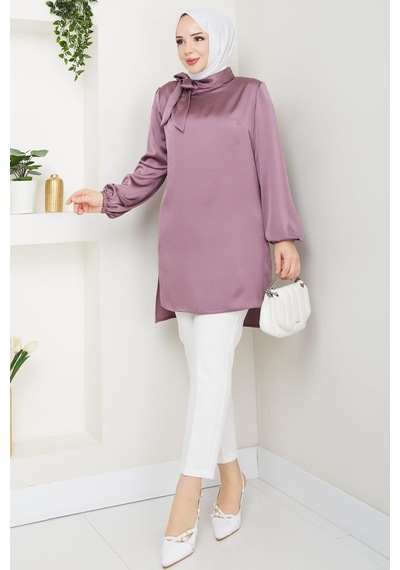 Esilanur Trend Tesettür Tunik Lavanta Lavanta