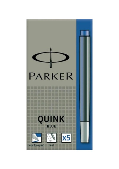 Quink Dolmakalem Mürekkeği Kartuş, 5'li Set, Mavi Genel