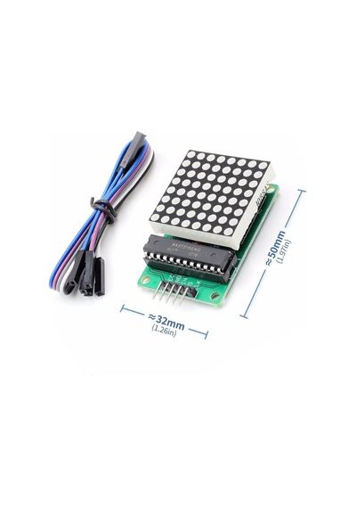 Max7219 Nokta Led Matris Modül Dot Matrix 5v Ortak Katot 8x8 64 Nokta Led Ekran Saat
