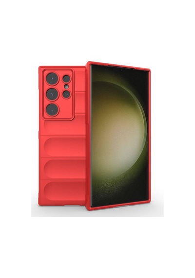 Galaxy Uyumlu S24 Ultra Kılıf Esnek Tpu Oyuklu Arka Yüzey Tasarımlı Etnik Silikon Kapak