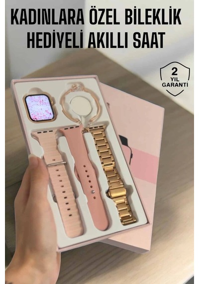 Mey İthalat Akıllı Saat Adımsayar, Nabız Takibi Ve Gps Destekli Kadınlara Özel