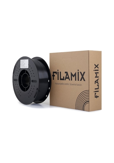 Filamix Silk Siyah Filament 1.75mm 1kg İpeksi Parlak Görünüm