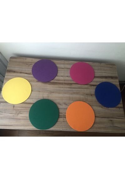 Karışık Renkli Supla 33 Cm Mdf Dahil 6 Adet Çok Renkli
