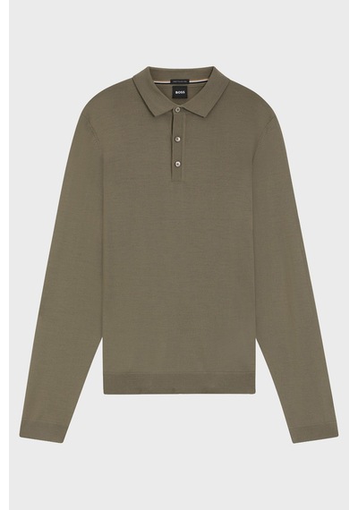 Boss Erkek Polo Yaka Kazak 50476357 245 Haki Haki