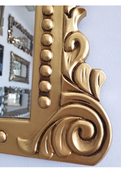 Ayna Denizi Lady Gold Model Altın Renk Dekoratif Ayna