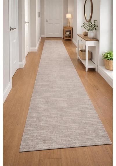 Raschel Carpet Kaymaz Taban Moopy Bej Bukleli Yumuşak Soft Dokuma Yolluk Halı Antialerjik Yolluk Lp1007 Bej Bej