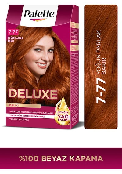 Palette Deluxe 7 - 77 Yoğun Parlak Bakır Saç Boyası (455871178)