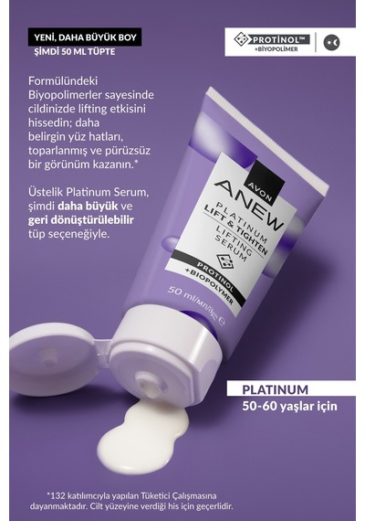 Platinum Lifting Ve Sıkılaştırma Etkili Serum Bu Yu K Boy 50ml İkili Paket