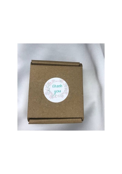 Thank You Yuvarlak Etiket Sticker Autocollant Mulsaq Pegatina Aufkleber 3 Cm - 400 Adet Çok Renkli