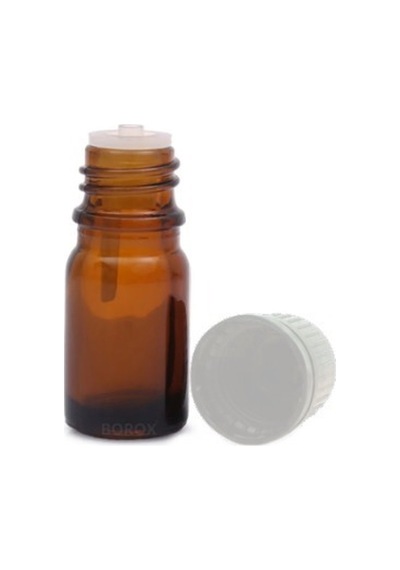 Borox Cam Da MLatma Şişe 5 ML Amber Da MLalıklı Şişe 5 cc