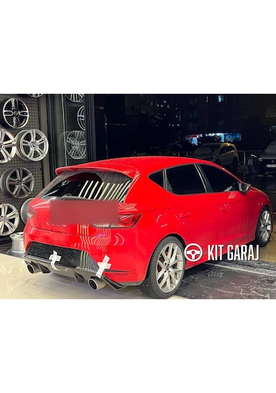 Kit Garaj Leon Mk3 Style Düz Difüzör Plastik 2012-2020 Boyalı