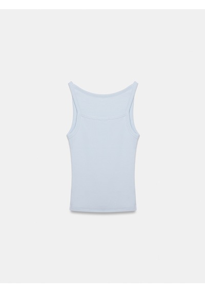 Dilvin 32774 Halter Yaka Top-açık Mavi