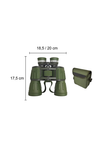 Jwin Jd-12 10x50 Dürbün + Taşıma Çantası Yeşil