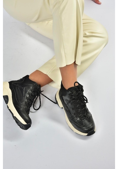 Fox Shoes V312415009 Siyah Bilekli Spor Ayakkabı Sneakers Siyah