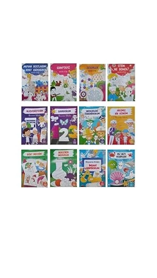 Boyama Kitapları Seti-12 Kitap