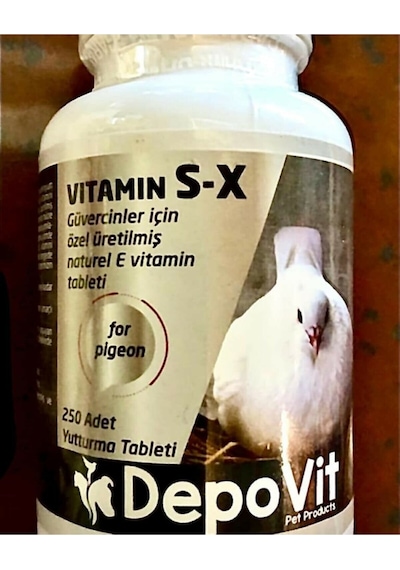 Depovit Vitamin S-X Tablet E Vitamin Güvercinler için Üreme Yardımcı 250 Tablet