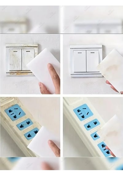 Mucit Home 3 Adet Melamin Sünger, Çizik Giderici Sünger, Duvar Temizleme Süngeri, Silgi Sünger, Sihi