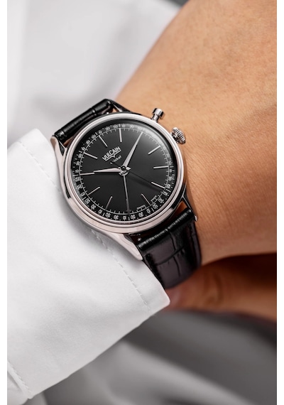 Vulcain Cricket President 39mm Black Limited Edition Mekanik Alarm Erkek Kol Saati Metalik
