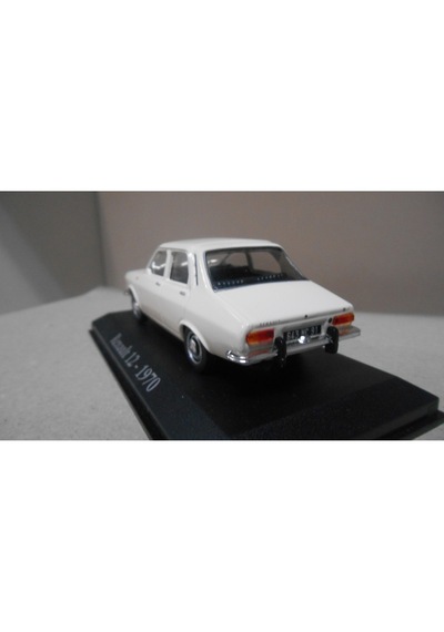 1:43 Ölçek Atlas 1970 Renault 12 - White Diecast Metal Minyatür Model Araba 10cm