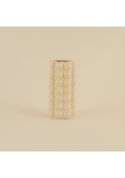 Karaca Home Rocco Silindir Vazo Bej 9,3 X 9,3 X 18 Cm Bej