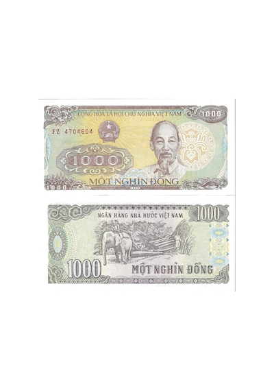 Viet Nam 1000 Dong Yabancı Kağıt Para Çil Unc Koleksiyon Para