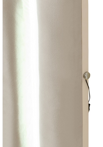 Demonte Baza Seti, Valens Ledli Tek Kişilik Baza Başlık Seti - İkili Set, Bej - 100x200 Cm 100 x 200