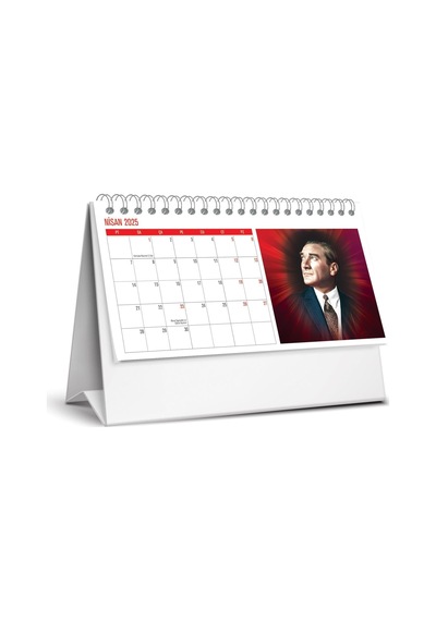 2025-mtk-820 Karton Üçgen Masa Takvim-atatürk