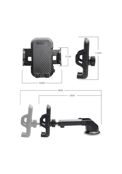 Torima Jx-010 Çok Amaçlı Magnetic Car Holder Araç İçi Telefon Tutucu Siyah