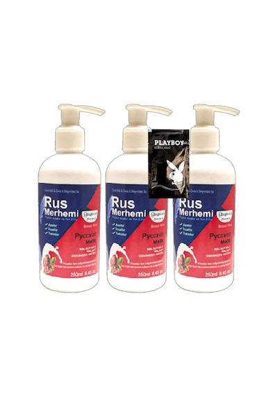 Süper 3 Adet 250 Ml Ceviz Sütlü & Cevizli Rus Merhemi Tüy Dökücü + 1 Armağan Jel