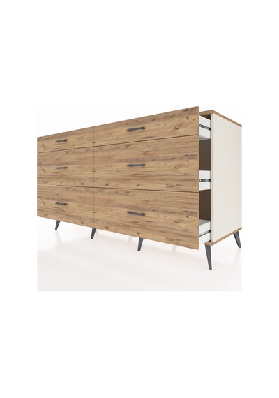 Kronos Konsol 6 Çekmeceli 176x59x99 Aytaşı-çam Aytaşı-çam