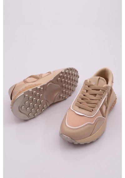 Dgn 041 Kadin V Desenli Sneaker 041-2252-R0152 Siyah