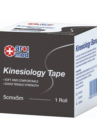 Artımed Siyah Kinesiyoloji Tape Bandı 5 Cm X 5 M