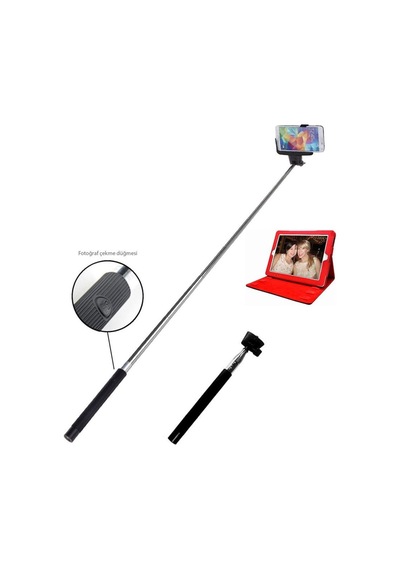 Kjstar Dahili Kumandalı Selfie Çubuğu