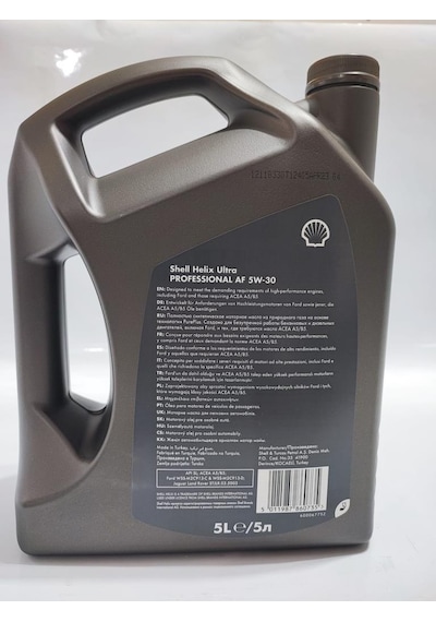 Shell Helix Ultra Pro AF 5W-30 Motor Yağı 5 L