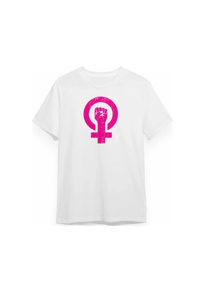 Alfanora 8 Mart Dünya Kadınlar Günü Baskılı Oversize Bisiklet Yaka T-shirt - Beyaz Alfanora 8 Mart Dünya Kadınlar Günü Baskılı Oversize Bisiklet Yaka T-shirt - Beyaz