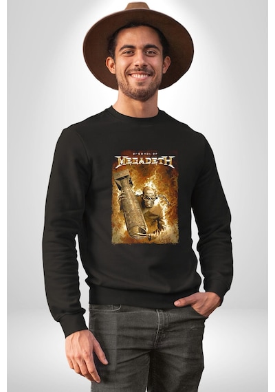 Megadeth Heavy Metal Unisex Siyah Sweatshirt Siyah