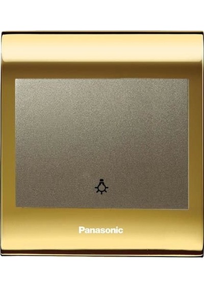 Viko Panasonic Thea Blu Light Anahtar, Çerçeve Gold+dore, Kapak Dore