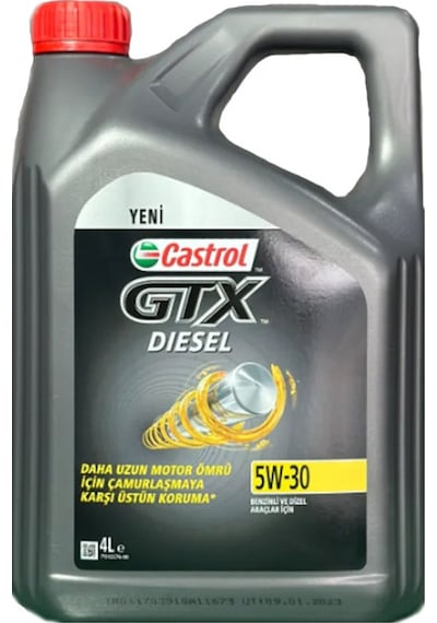 Castrol GTX Diesel 5W-30 Motor Yağı 4 L