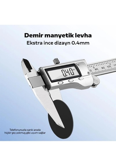 Coofbe Tüm Telefonlara Uyumlu Magnetic Telefon Tutucu Plaka 2 Adet Mıknatıslı Telefon Arkası Levha