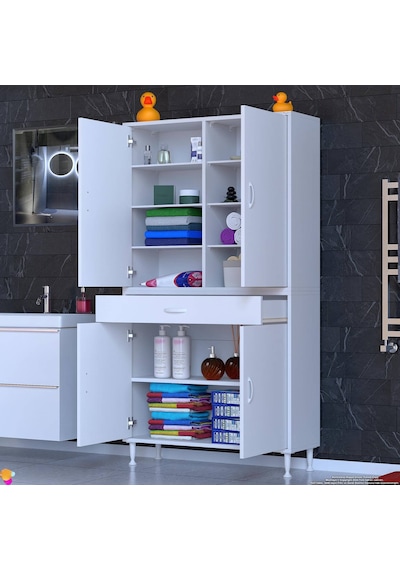 Eliusta Nexa Modüler Dolap 95 Cm Banyo/mutfak Dolabı Extra Kullanım Alanlı 95x173x32,5 Cm Beyaz Dolap Beyaz Eliusta Nexa Modüler Dolap 95 Cm Banyo/mutfak Dolabı Extra Kullanım Alanlı 95x173x32,5 Cm Beyaz Dolap Beyaz