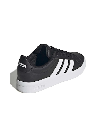 Adidas Grand Court Base 3.0 Hq0095 Unisex Spor Ayakkabı SİYAH-BEYAZ
