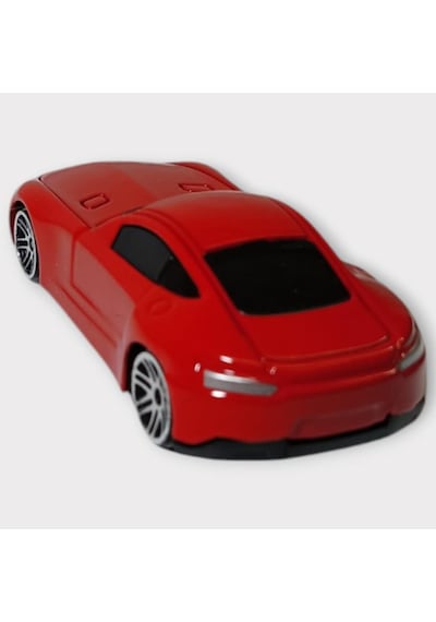 Metal Mini Arabalar 8 Cm - Kırmızı - 1 Siyah